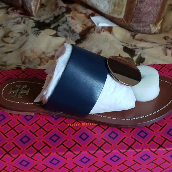 NWT! TORY BURCH PATOS DISK SANDAL 6 - Picture 3 of 5